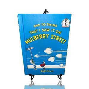 Dr. Seuss "Mulberry Street" 1964 Hardcover Vintage Picture Book